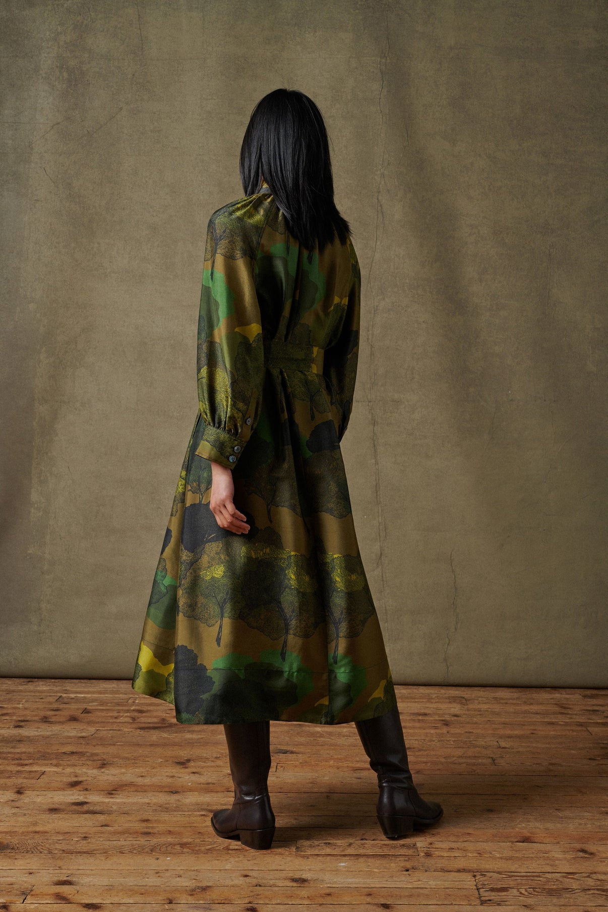 ROBE SAVANE VERTE vue 3