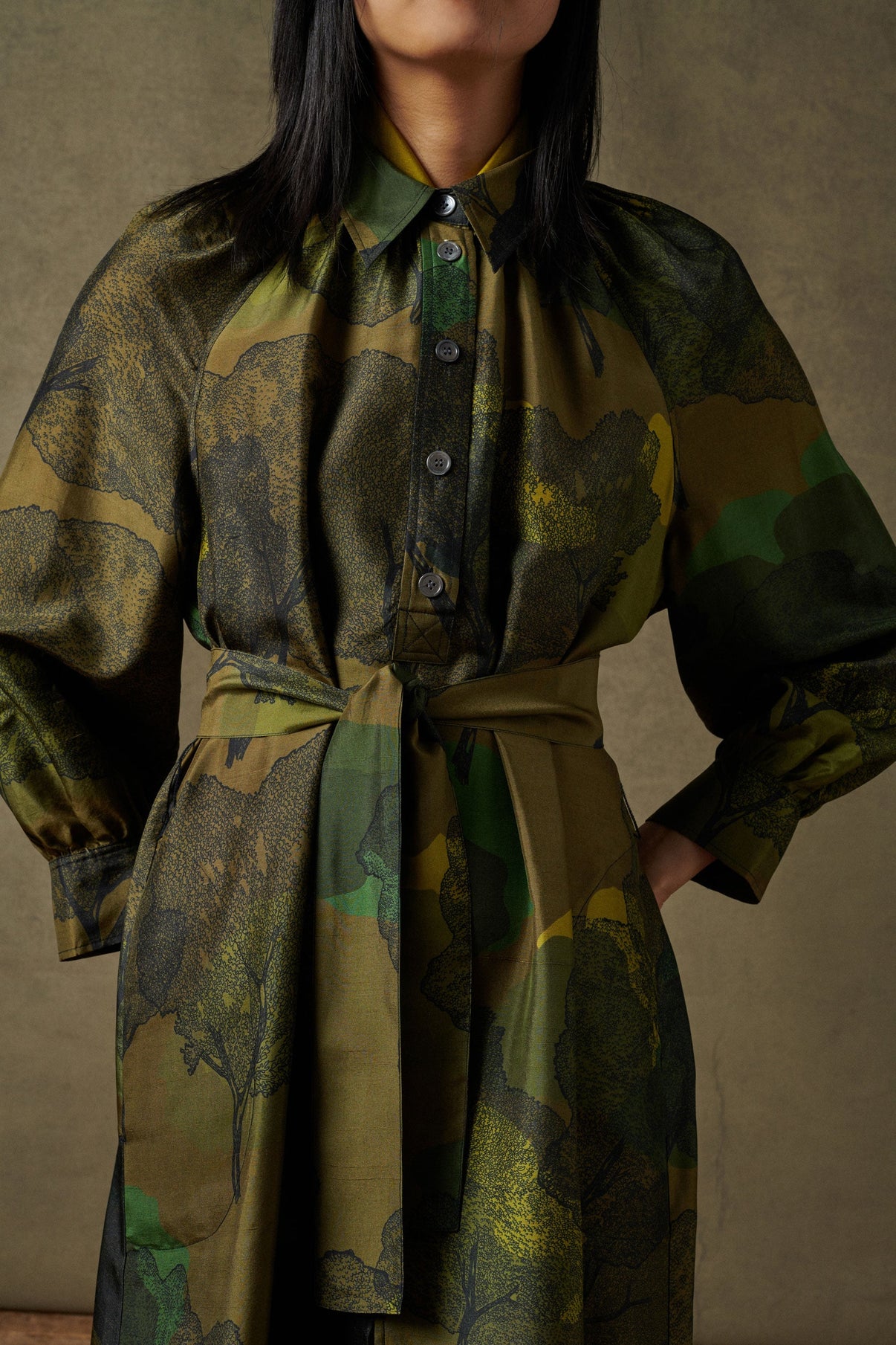 ROBE SAVANE VERTE vue 2