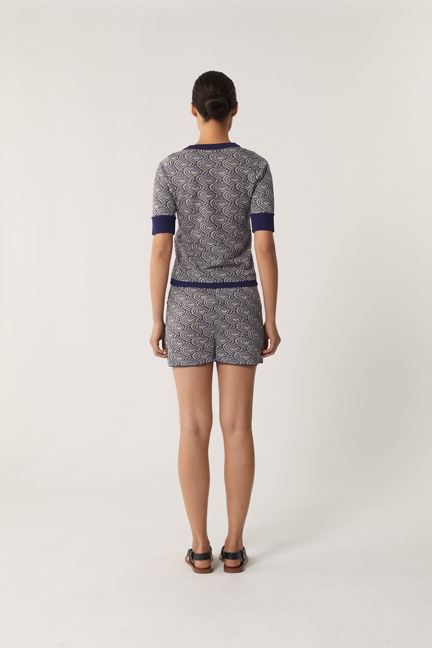 SHORT POPPY MAILLE NAVY