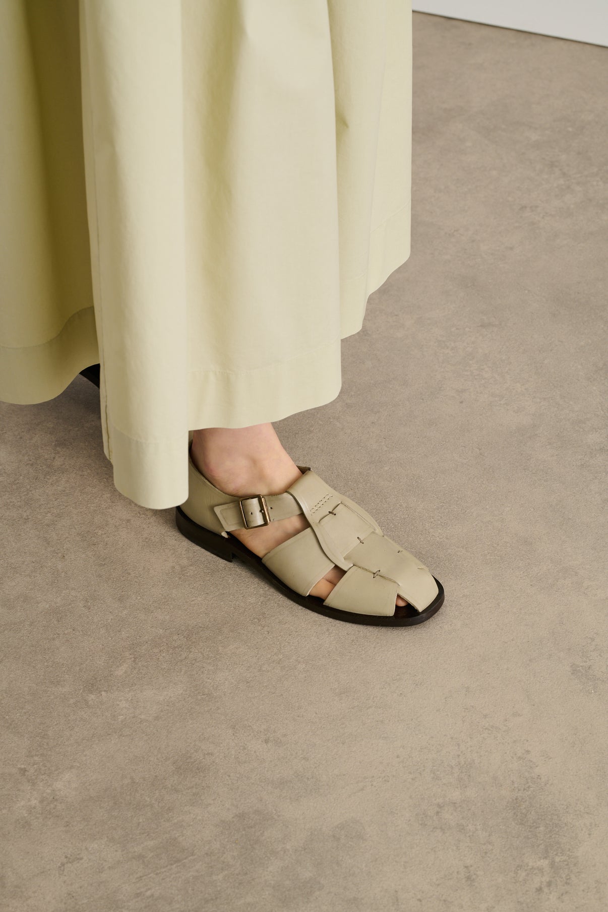 Sandales Velika - Grès - Cuir - Femme vue 2