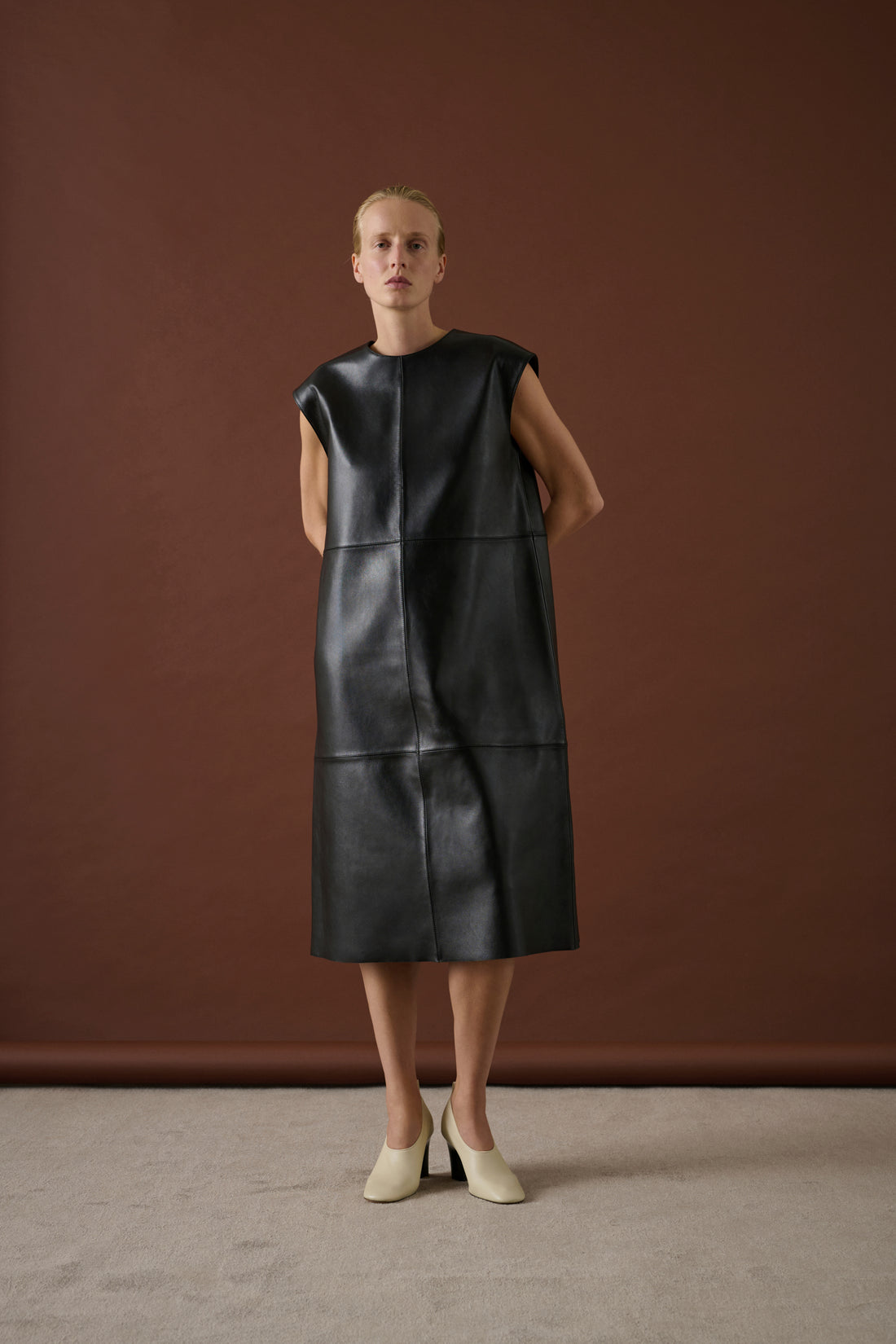 Robe Sofia - Noir - Cuir - Femme