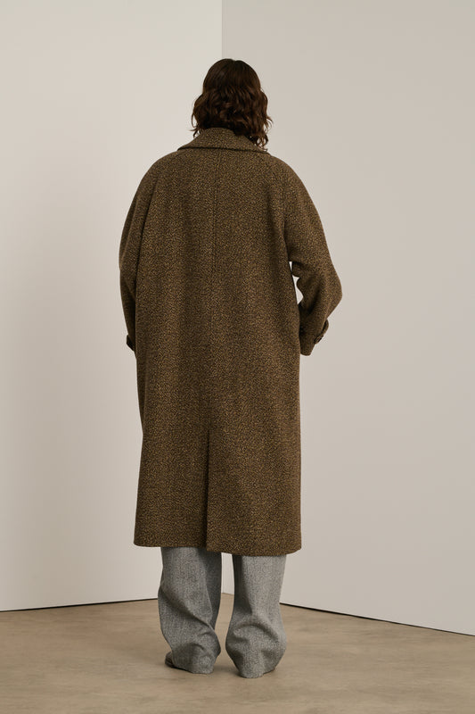 Manteau Brighton - Marron/Noir - Laine - Femme