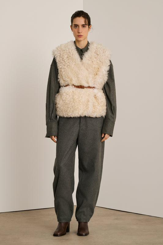 Veste Uden - Miel - Cuir - Femme