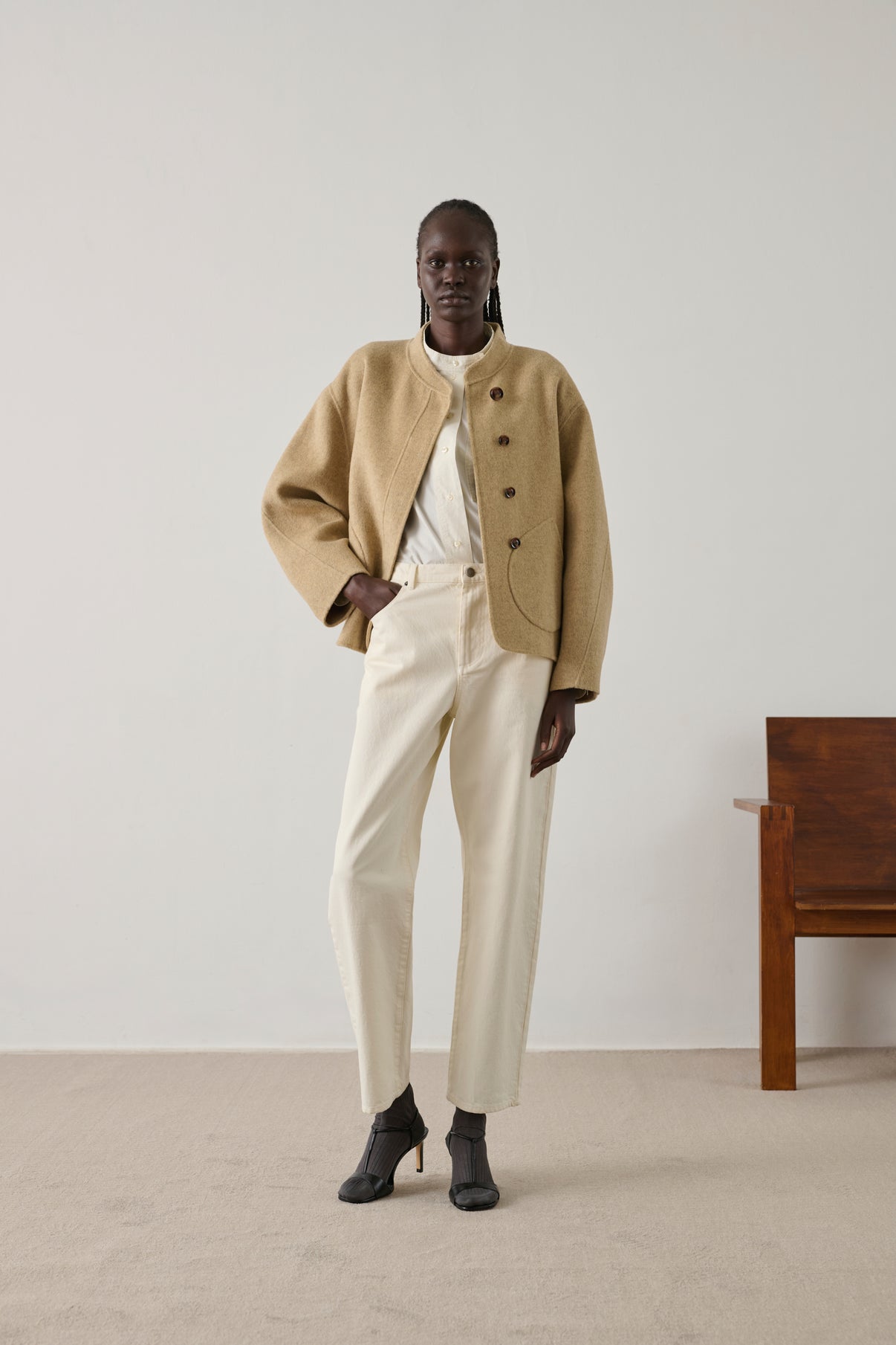 Jean Barnabe - Ecru - Denim - Femme vue 5