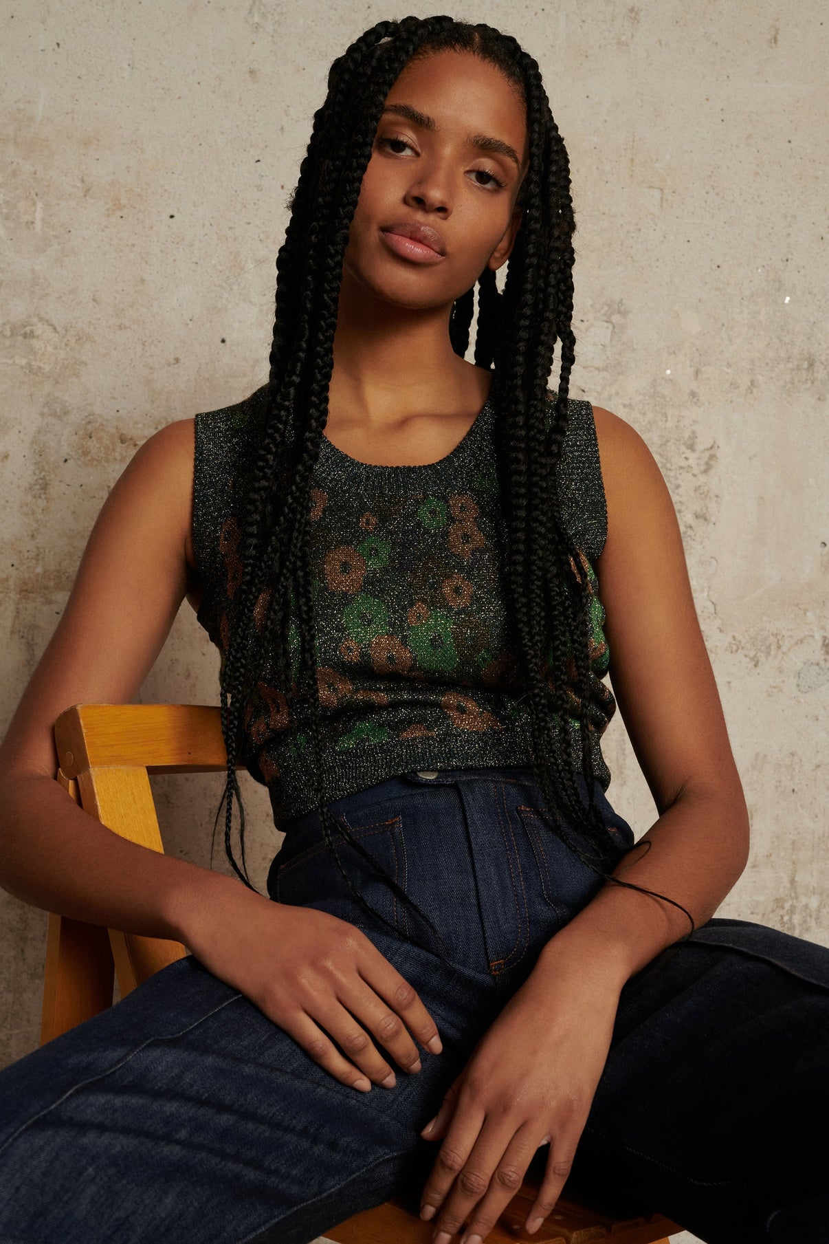 PULL PETON VERT vue 1